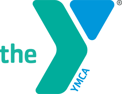 YMCA logo featuring "the Y" in teal and blue, with "YMCA" along the right side of the Y shape—ideal for use by Vector Commercial Real Estate in community-focused branding.